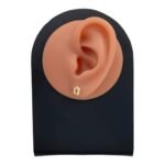 حلق ذهب عيار 18 الوزن 0.66 جرام