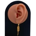 حلق ذهب عيار 21 الوزن 3.21 جرام