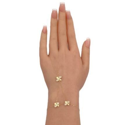 كف ذهب عيار 18 الوزن 1.37 جرام