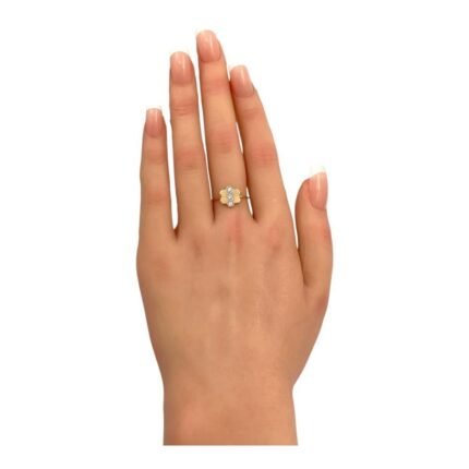 خاتم ذهب عيار 18 الوزن 1.08 جرام