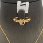 ⁦نصف طقم ذهب عيار 21 الوزن 4.13 جرام⁩ - الصورة ⁦2⁩