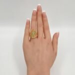 خاتم ذهب عيار 21 الوزن 4.63 جرام