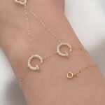 ⁦كف ذهب عيار 18 الوزن 1.08 جرام⁩ - الصورة ⁦2⁩