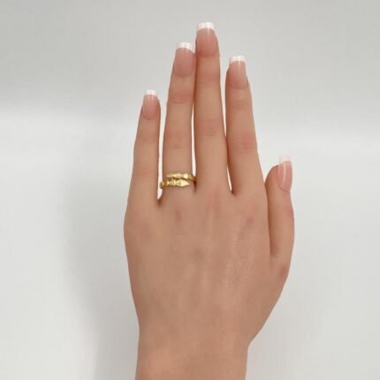 خاتم ذهب عيار 18 الوزن 2.16 جرام