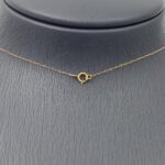 ⁦طقم جناح الصقر ذهب عيار 21 وزن 3.59 جم بفص ازرق راقٍ⁩ - الصورة ⁦5⁩