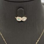 ⁦نصف طقم أطفال ذهب عيار 18 الوزن 3.38 جرام⁩ - الصورة ⁦3⁩