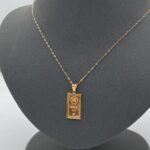 ⁦عقد سبيكة ذهب عيار 21 وزن 3.45 جرام أصليه 100% الاكثر مبيعاً⁩ - الصورة ⁦5⁩