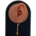 حلق ذهب عيار 21 الوزن 1.84 جرام