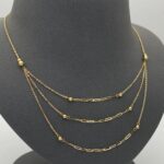 ⁦عقد ذهب عيار 18 الوزن 1.87 جرام⁩ - الصورة ⁦4⁩
