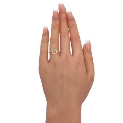 خاتم ذهب عيار 18 الوزن 0.86 جرام