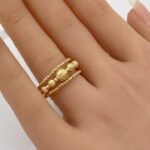 ⁦أسوارة وخاتم هيفاء ذهب عيار 18 الوزن 7.54 جرام⁩ - الصورة ⁦2⁩