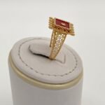 ⁦خاتم ذهب عيار 21 الوزن 2.38 جرام⁩ - الصورة ⁦3⁩