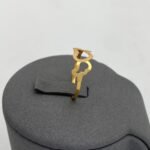 ⁦خاتم ذهب عيار 21 الوزن 0.66 جرام⁩ - الصورة ⁦2⁩