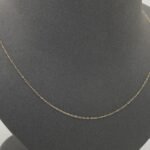 ⁦سلسال ذهب عيار 18 الوزن 0.70 جرام تصميم مبروم بسيط⁩ - الصورة ⁦3⁩