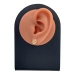 حلق ذهب عيار 18 الوزن 0.80 جرام