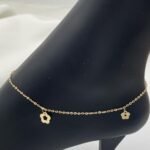 ⁦خلخال ذهب عيار 18 الوزن 1.18 جرام⁩ - الصورة ⁦3⁩