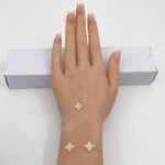 ⁦كف ذهب عيار 18 الوزن 1.84 جرام⁩ - الصورة ⁦5⁩