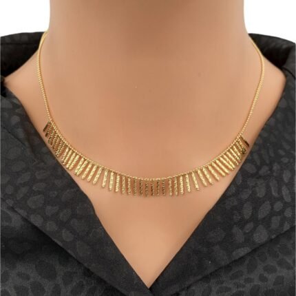 عقد تشوكر ذهب عيار 18 الوزن 9.03 جرام