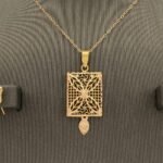 ⁦نصف طقم ذهب عيار 21 الوزن 4.11 جرام⁩ - الصورة ⁦2⁩