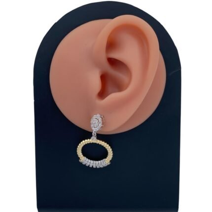 حلق ذهب عيار 18 الوزن 4.80 جرام