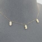 ⁦عقد ذهب عيار 18 الوزن 1.02 جرام⁩ - الصورة ⁦5⁩