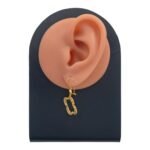 حلق ذهب عيار 21 الوزن 1.58 جرام