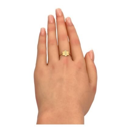 خاتم ذهب عيار 18 الوزن 1.04 جرام