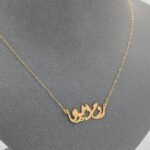 ⁦عقد ذهب روح اخوها عيار 21 الوزن 1.57 جم  لإشراقة مميزة⁩ - الصورة ⁦4⁩