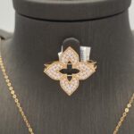 ⁦نصف طقم ذهب عيار 21 الوزن 8.84 جرام⁩ - الصورة ⁦2⁩