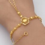 ⁦كف ذهب عيار 21 الوزن 3.93 جرام⁩ - الصورة ⁦2⁩