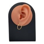 حلق ذهب عيار 21 الوزن 0.95 جرام