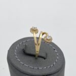 ⁦خاتم ذهب عيار 18 الوزن 2.29 جرام⁩ - الصورة ⁦3⁩