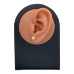 حلق ذهب عيار 18 الوزن 1.35 جرام