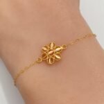 ⁦اسواره ذهب عيار 21 الوزن 0.99 جرام⁩ - الصورة ⁦2⁩