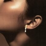⁦حلق ذهب عيار 18 الوزن 1.08 جرام⁩ - الصورة ⁦2⁩