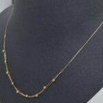⁦عقد دورين ذهب عيار 18 الوزن 0.94 جرام⁩ - الصورة ⁦4⁩