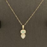 ⁦نصف طقم أطفال ذهب عيار 18 الوزن  3.31 جرام⁩ - الصورة ⁦3⁩