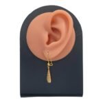 حلق ذهب عيار 21 الوزن 1.68 جرام