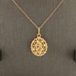 ⁦نصف طقم ذهب عيار 21 الوزن 3.44 جرام⁩ - الصورة ⁦3⁩