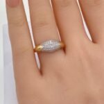 ⁦خاتم ذهب عيار 18 الوزن 1.68 جرام⁩ - الصورة ⁦3⁩