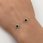 ⁦اسواره ذهب عيار 18 وزن 0.66 جرام أناقة يومية جذابة⁩ - الصورة ⁦2⁩