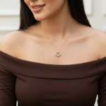 عقد ذهب عيار 18 الوزن 0.92 جرام