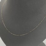 ⁦سلسال ذهب عيار 18 وزن 0.27 جرام تصميم رقيق⁩ - الصورة ⁦3⁩