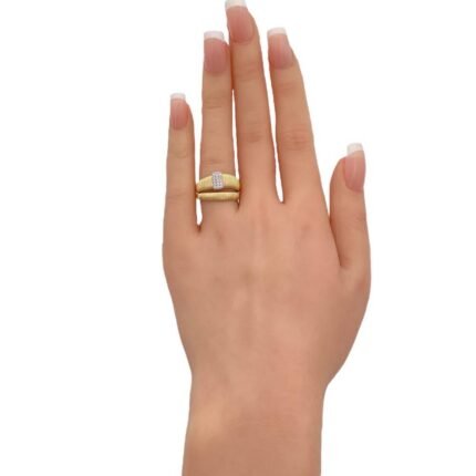 خاتم ذهب عيار 18 الوزن 3.77 جرام