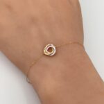 ⁦اسواره ذهب عيار 18 وزن 0.70 جرام لمسة راقية وفاخرة⁩ - الصورة ⁦2⁩