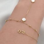 ⁦كف ذهب عيار 18 الوزن 1.67 جرام⁩ - الصورة ⁦2⁩