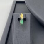 ⁦طقم جناح الصقر ذهب عيار 21 الوزن 9.2 جرام⁩ - الصورة ⁦3⁩