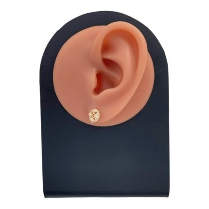 حلق ذهب عيار 18 الوزن 0.96 جرام