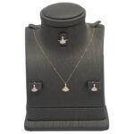 نصف طقم اطفال ذهب عيار 18 الوزن 1.63 جرام