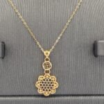 ⁦نصف طقم ذهب عيار 21 الوزن 3.03 جرام⁩ - الصورة ⁦2⁩